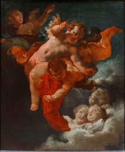 Corrado Giaquinto (Molfetta, 1703 – Napoli, 1766), Cherubini con chiodi della passione 